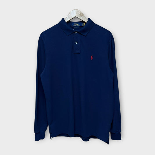Polo Manches Longues Ralph Lauren Navy - L