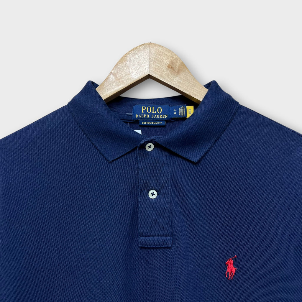 Polo Manches Longues Ralph Lauren Navy - L