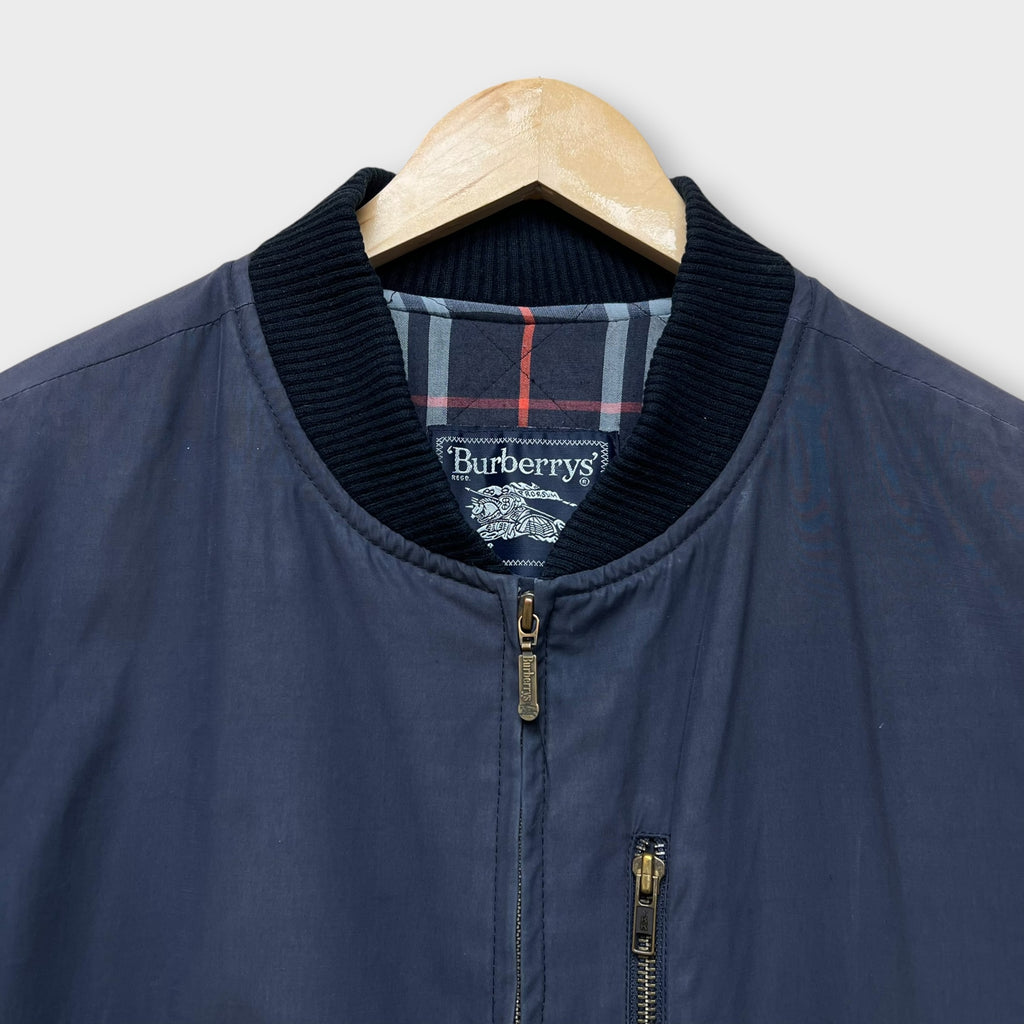 Bomber Vintage Burberry's Bleu - L