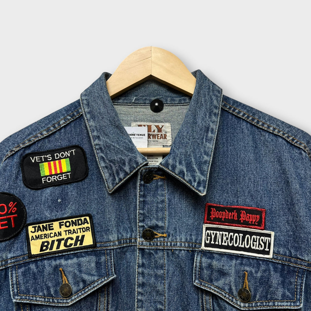 Veste en Jean Y2K Bleu - L