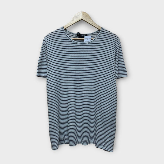 Marinière APC Blanche et Noir - XL