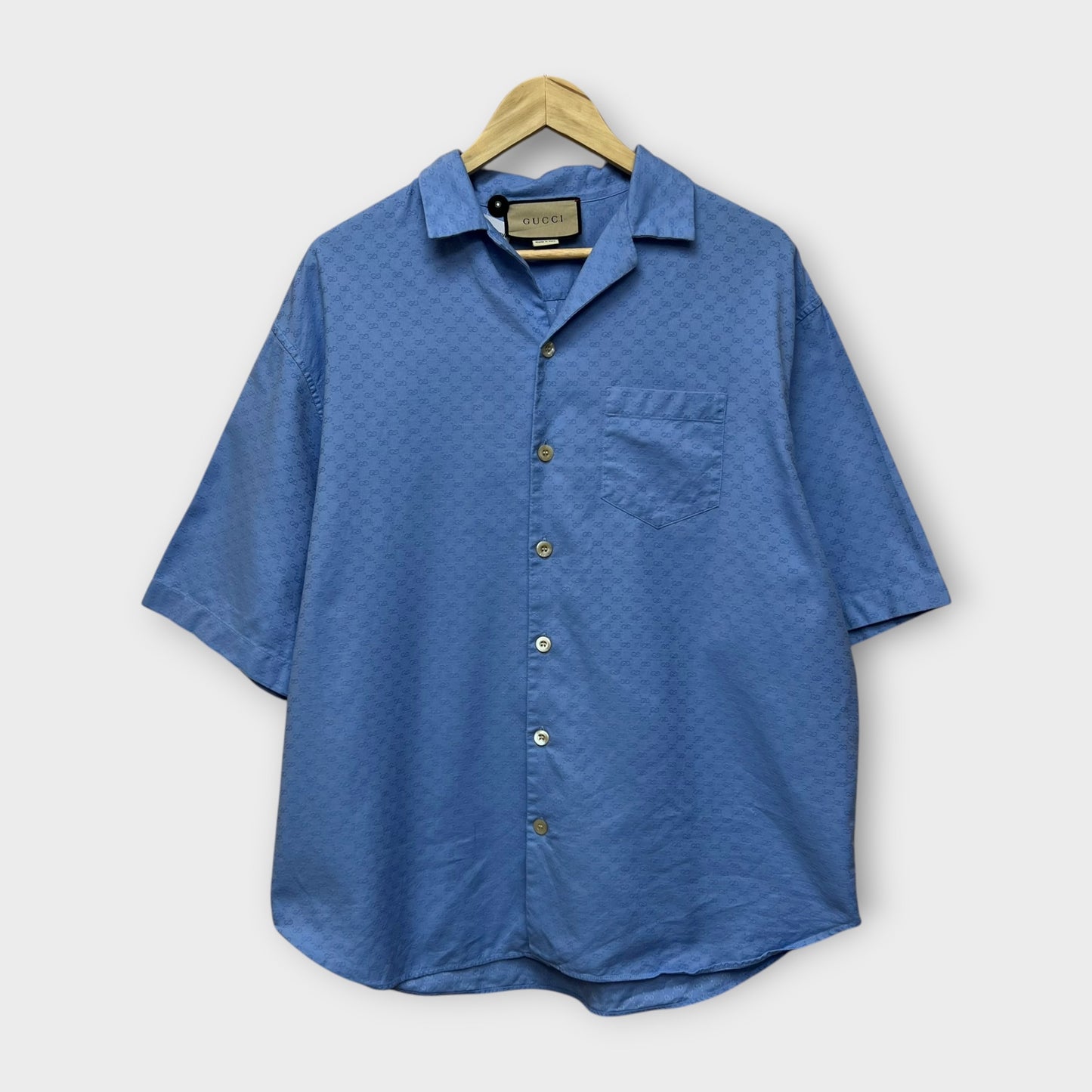Chemise Gucci Made in Italy Bleu - L