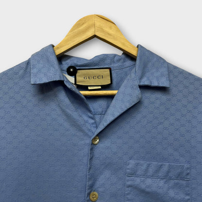 Chemise Gucci Made in Italy Bleu - L