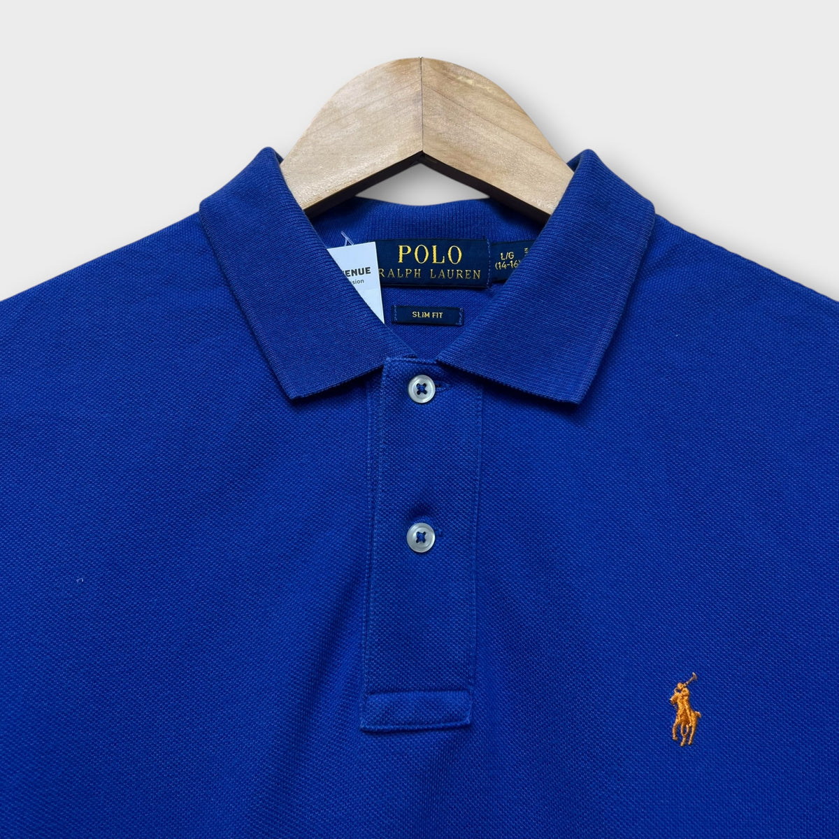 Polo Ralph Lauren Bleu - 14 ans (Fit S)