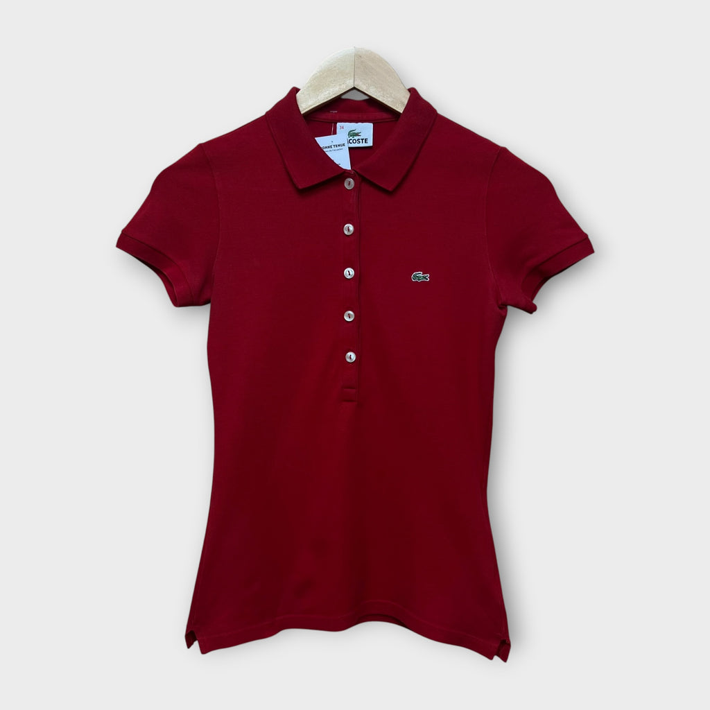Polo Lacoste Rouge - S Femme