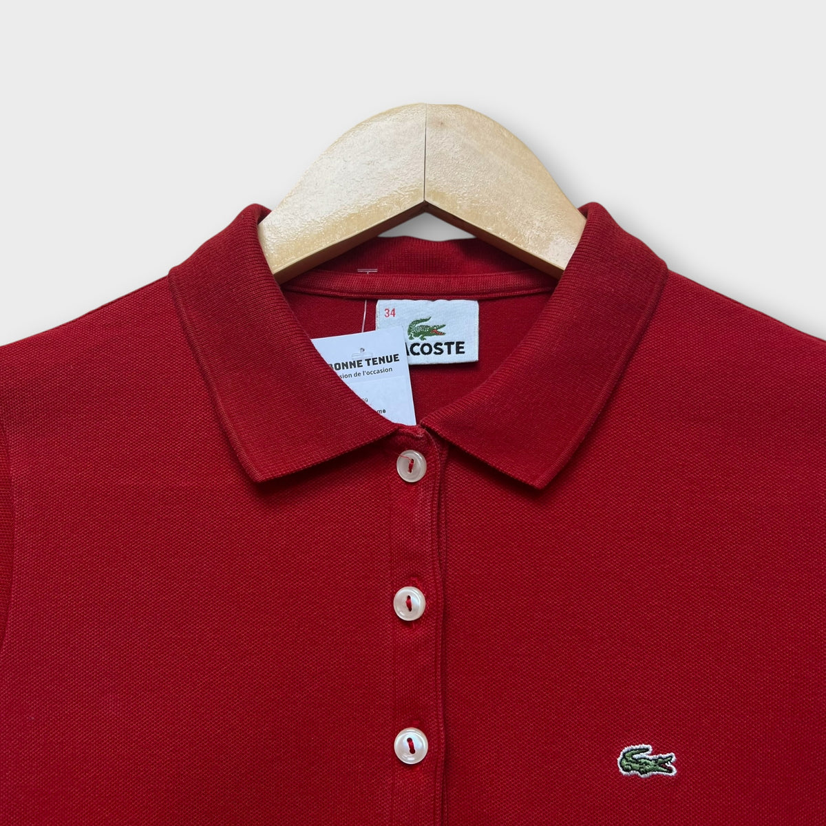 Polo Lacoste Rouge - S Femme