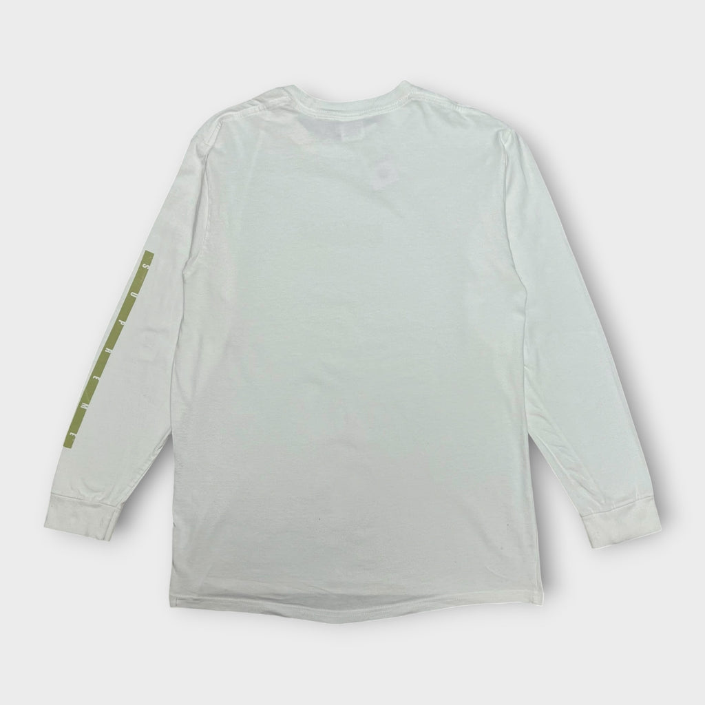 T-shirt Manches Longues Supreme Blanc - M