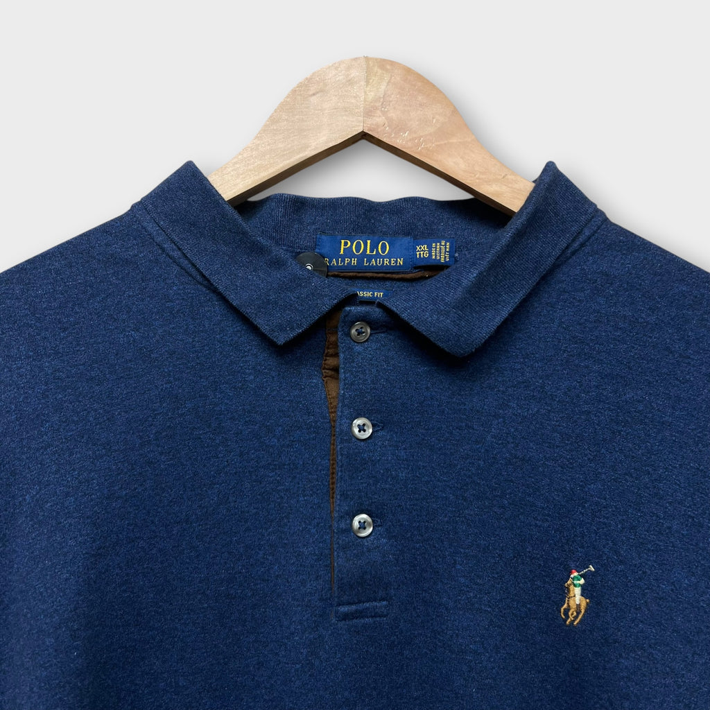 Polo Ralph Lauren Manches Longues Navy - XXL