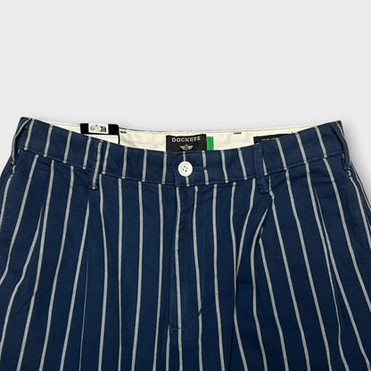 Pantalon Dockers Deadstock Rayé Blanc et Bleu - FR40