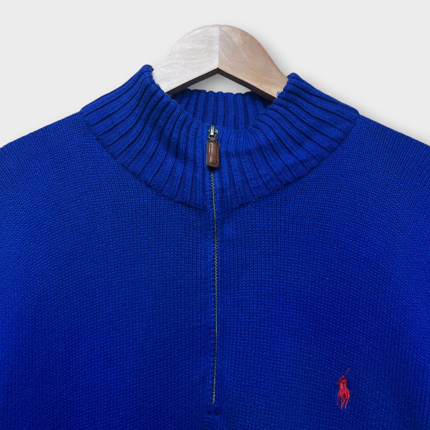 1/4 Zip Ralph Lauren Bleu - XL