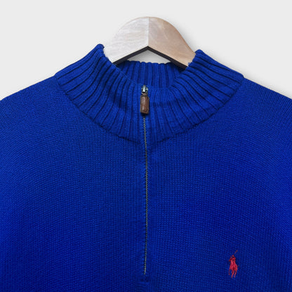 1/4 Zip Ralph Lauren Bleu - XL
