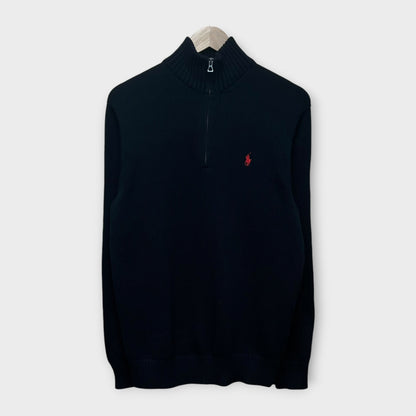 1/4 Zip Ralph Lauren Deadstock Noir - M