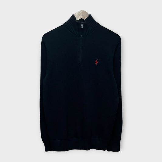 1/4 Zip Ralph Lauren Deadstock Noir - M