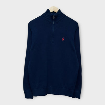 1/4 Zip Ralph Lauren Deadstock Navy - L