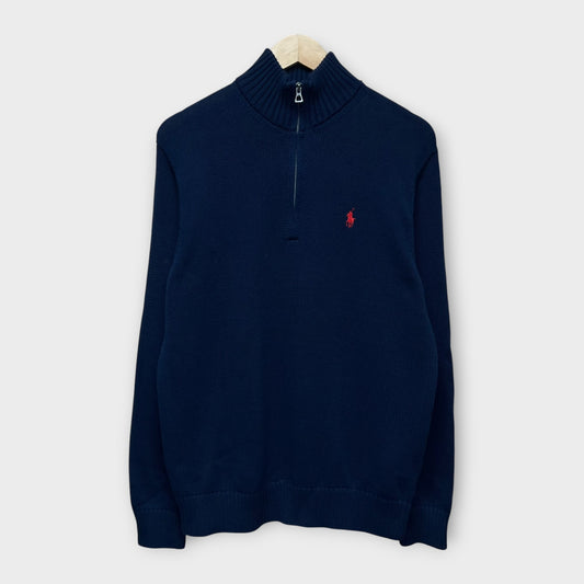 1/4 Zip Ralph Lauren Deadstock Navy - L