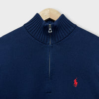 1/4 Zip Ralph Lauren Deadstock Navy - L