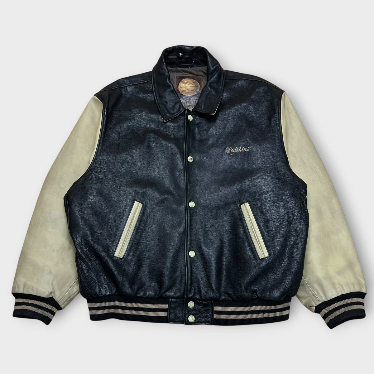 Veste en cuir Redskins Noir / Beige - XXL