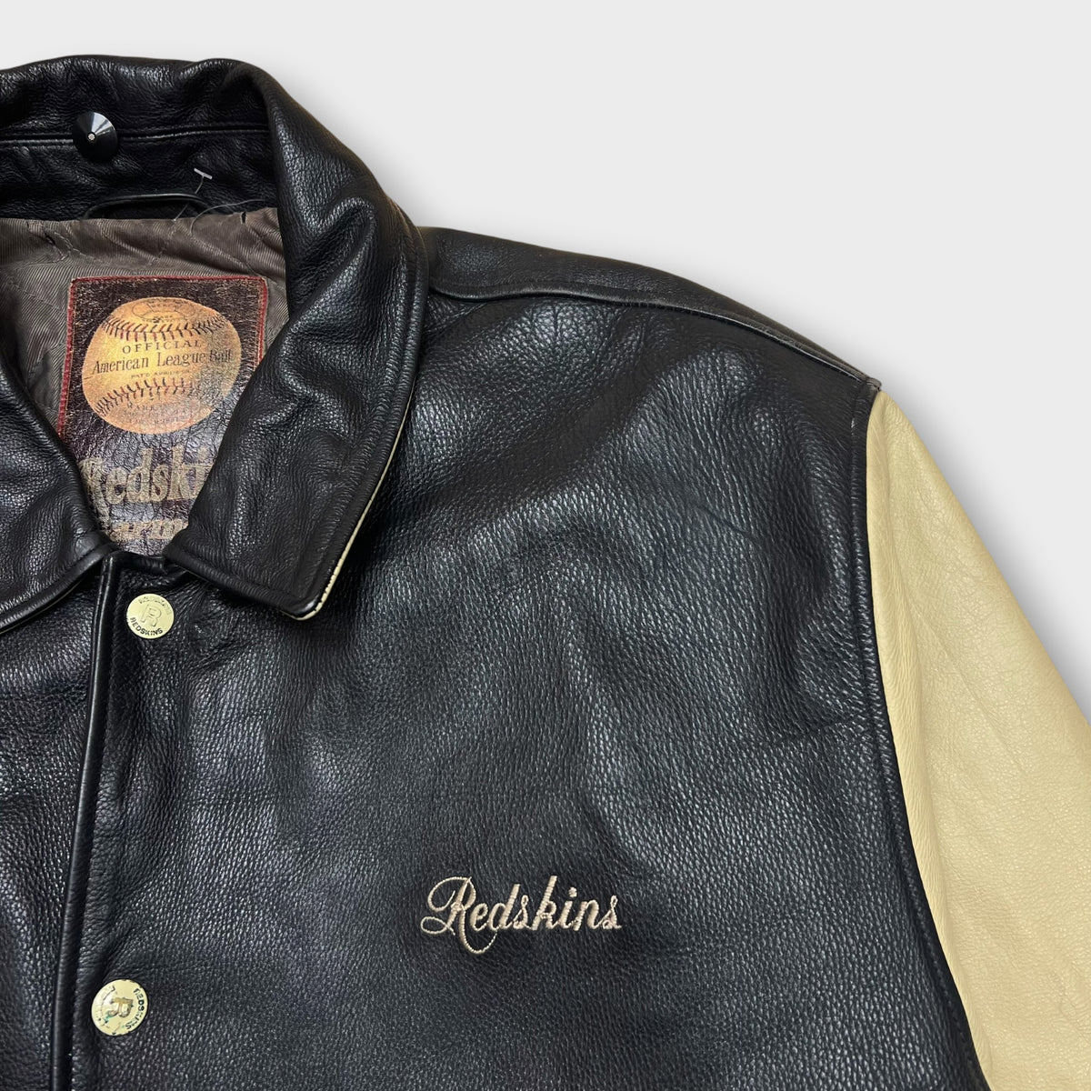 Veste en cuir Redskins Noir / Beige - XXL