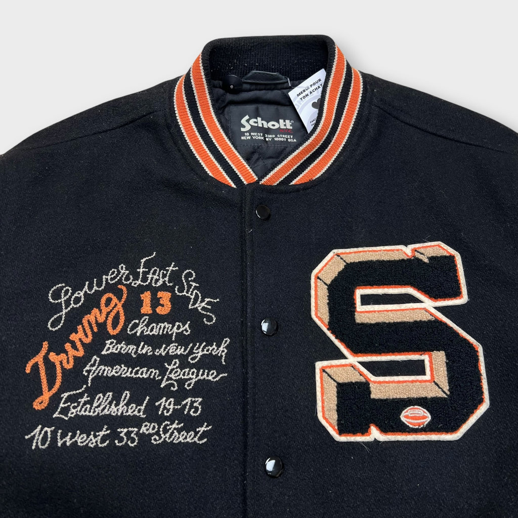 Bomber Schott Noir - L