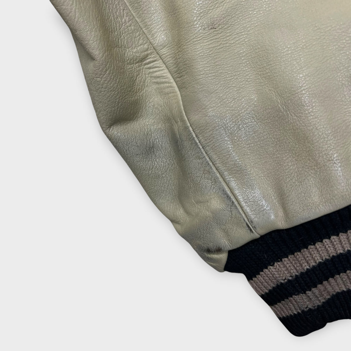 Veste en cuir Redskins Noir / Beige - XXL