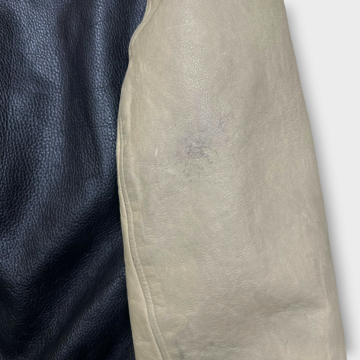 Veste en cuir Redskins Noir / Beige - XXL