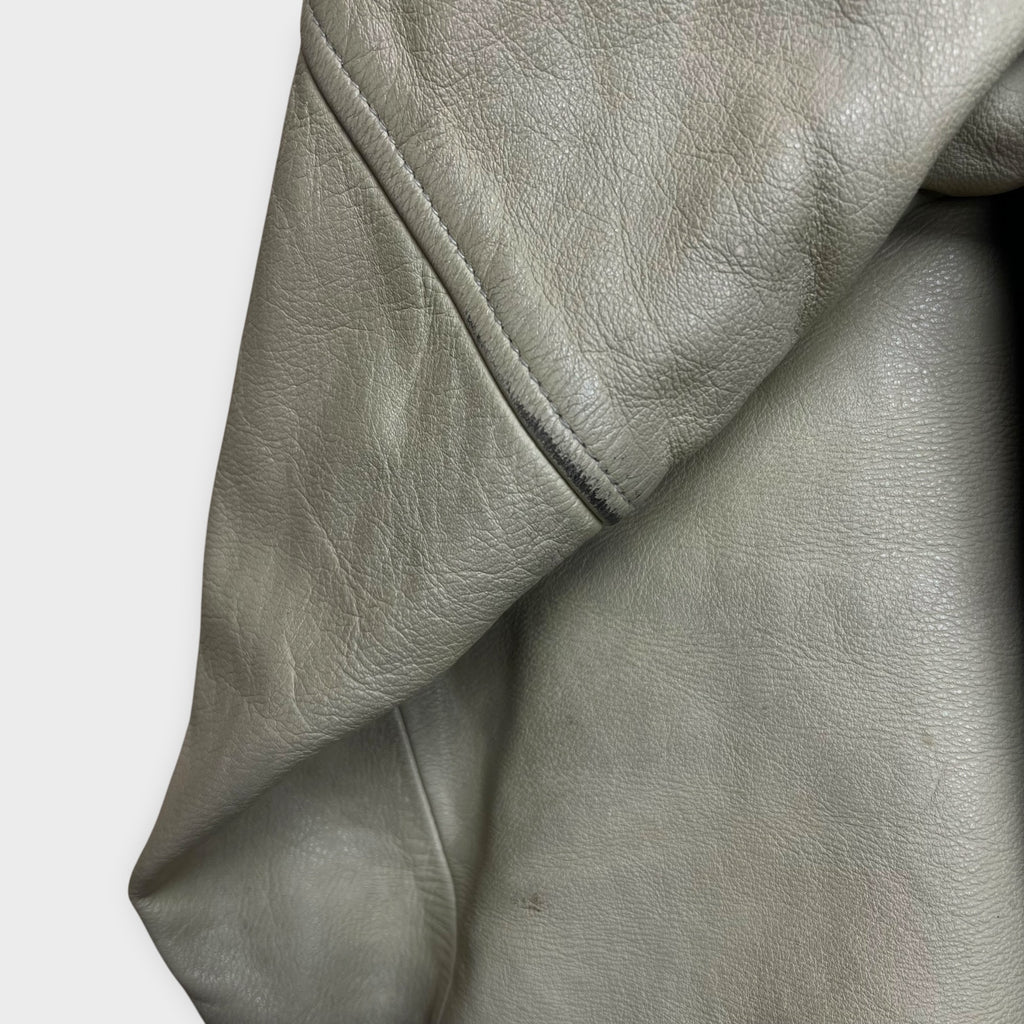 Veste en cuir Redskins Noir / Beige - XXL