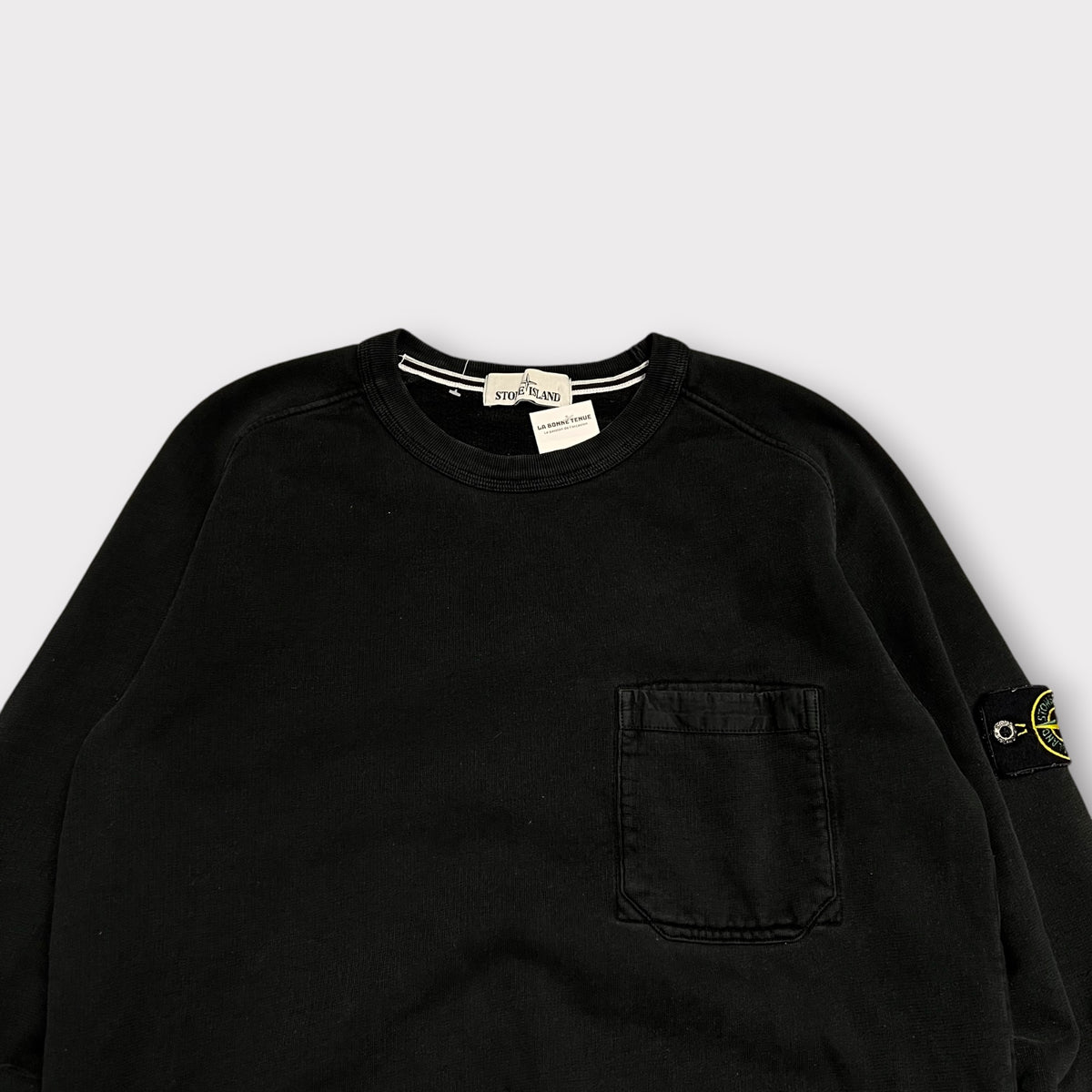 Sweat Stone Island Noir - M