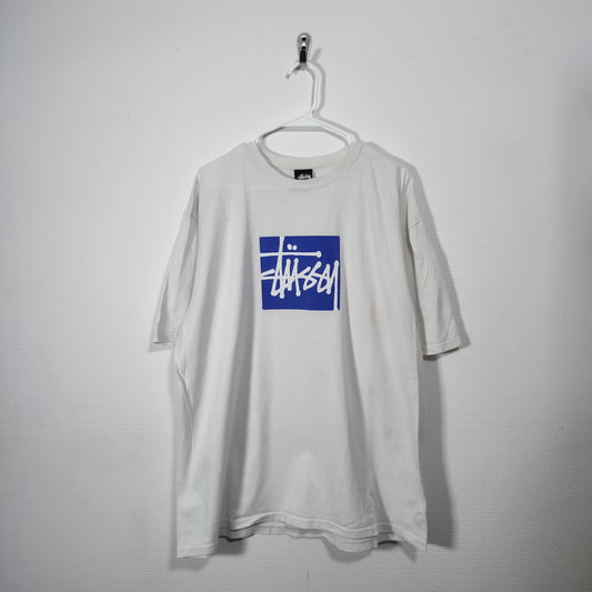 T-shirt Stussy square Blanc - XL