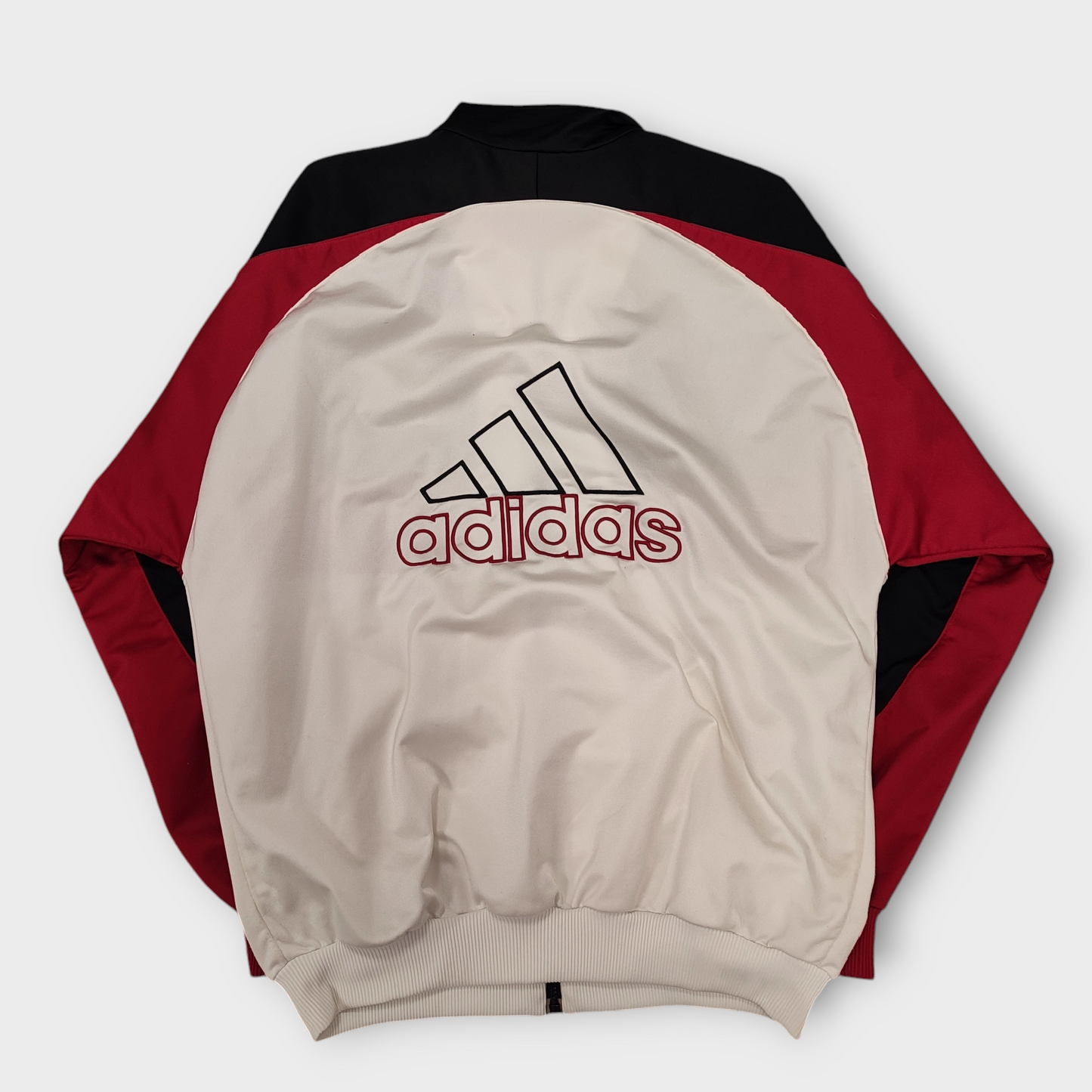 Veste Adidas vintage 90's blanc / noir - L