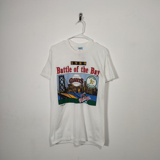 T-shirt single stitch vintage DSWT Logo 7 MLB 1989 - M