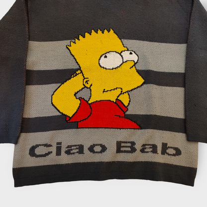 Pull vintage Bart Simpson "Ciao Bab" 00's - XL